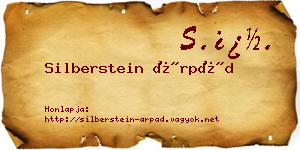 Silberstein Árpád névjegykártya